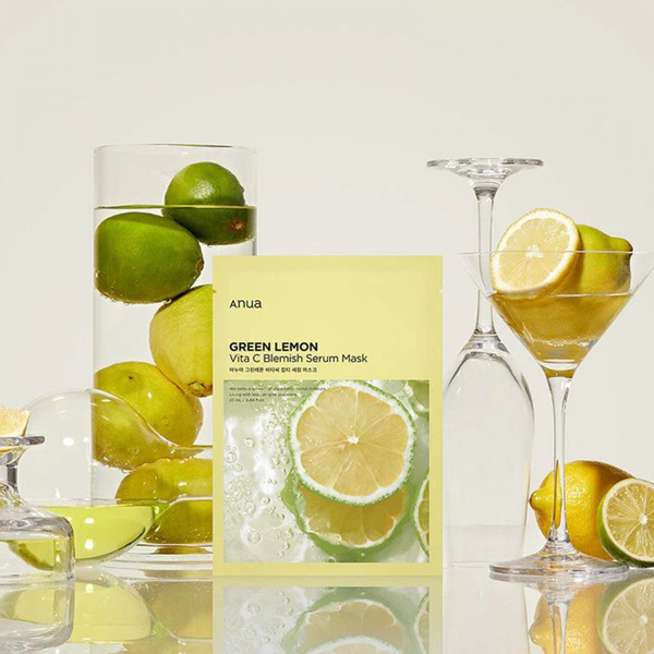 Anua - Green Lemon Vita C Blemish Serum Mask - Освітлювальна тканинна маска для обличчя - 1шт./25ml 5659919 фото