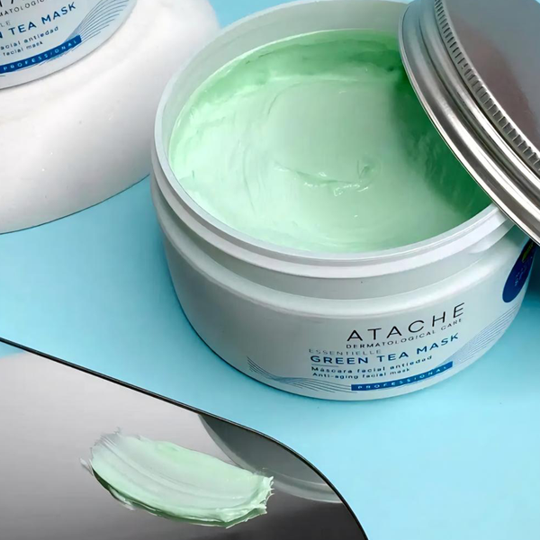 Відновлююча заспокійлива маска ATACHE Essentielle Reafirming Mask Green Tea, 200 мл 3850841 фото
